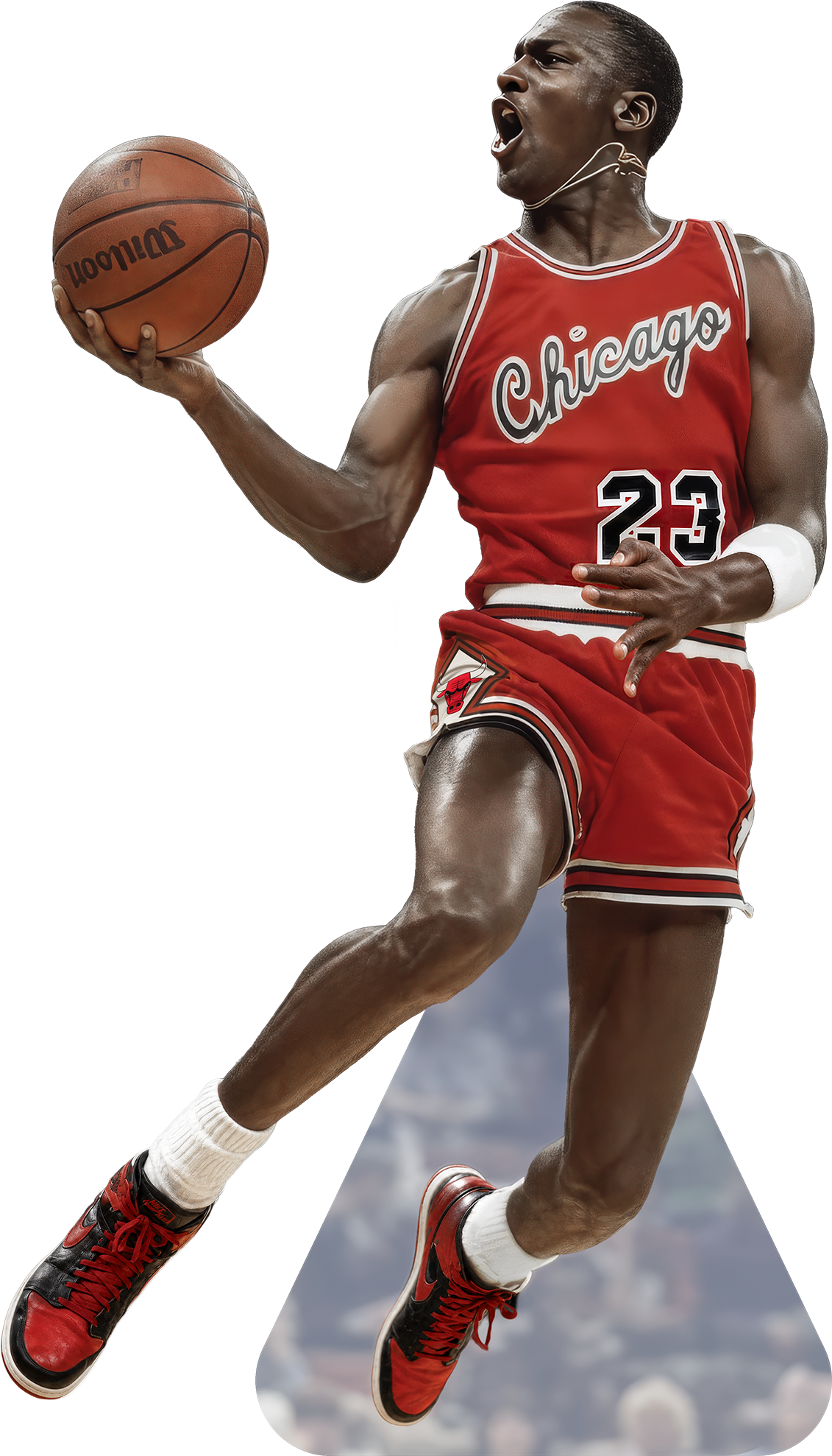 Michael Jordan layup standee